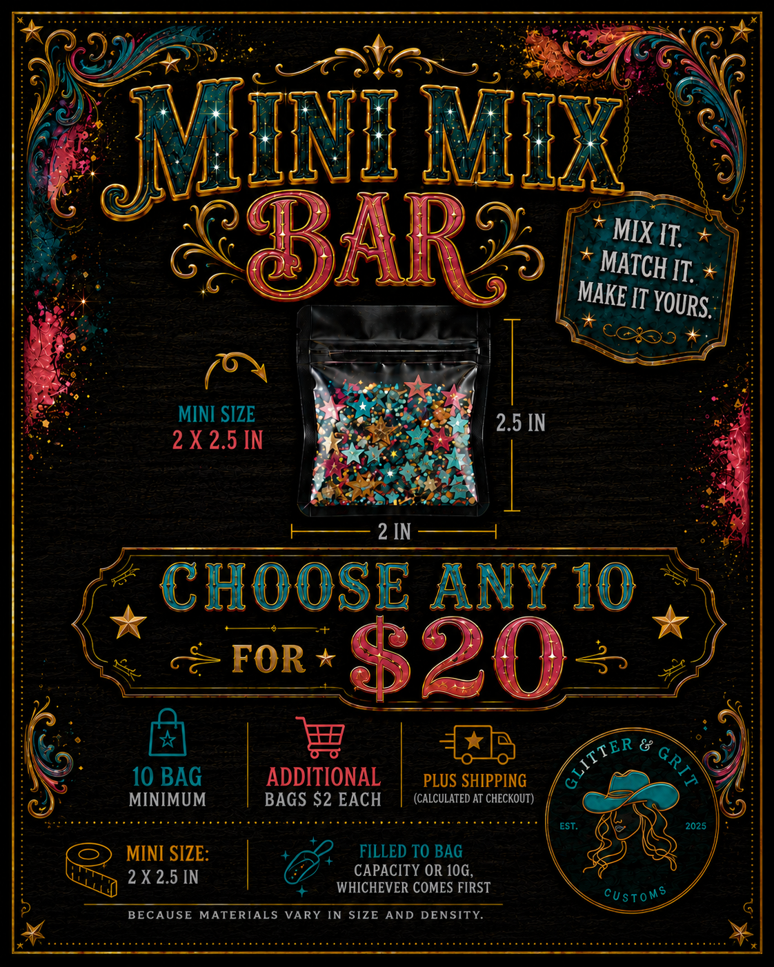 Mini Mix Bar!